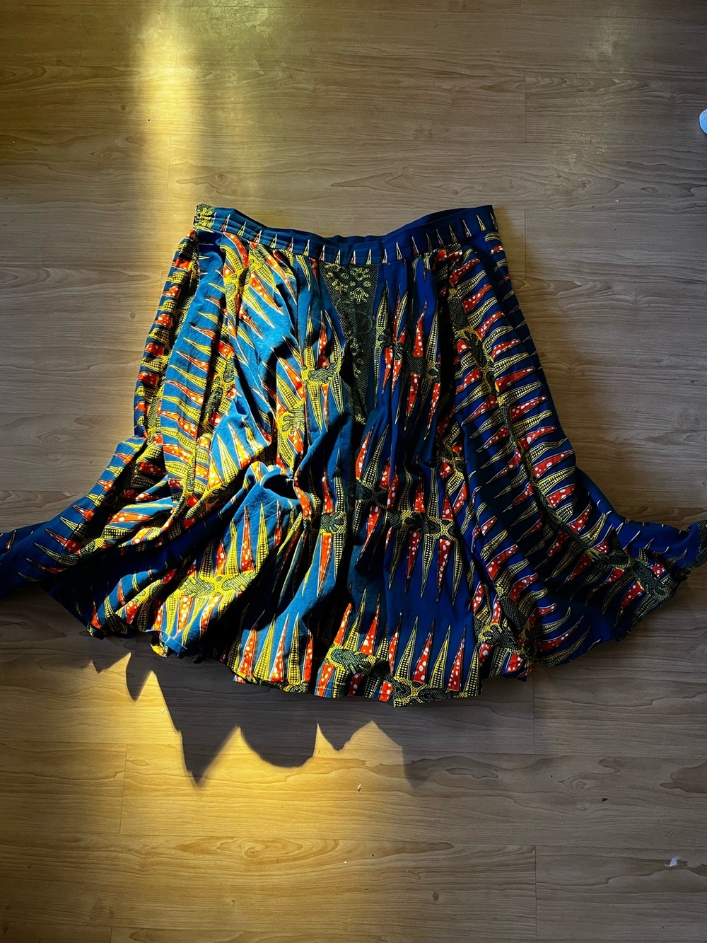 Nigerian African a line full skirt with pockets xxl